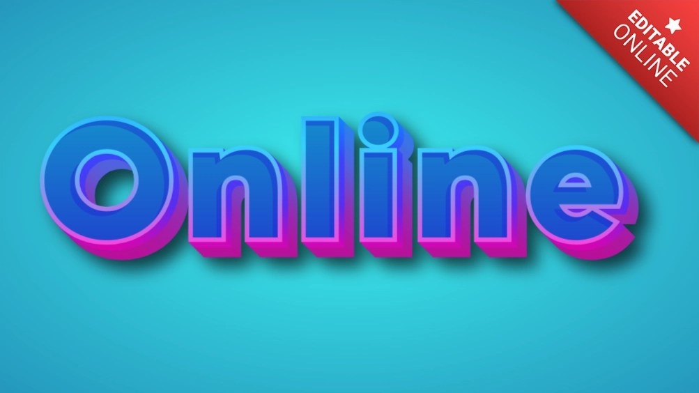 Online Beauty Editable Modern Template Text Effect Generator