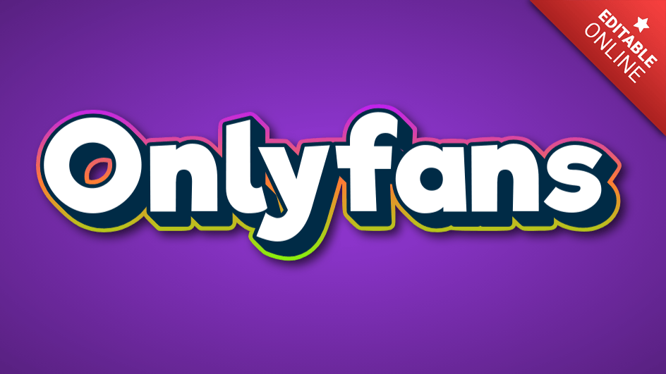 Onlyfans | 3D Style With Multi-color Edges | Text Effect Generator