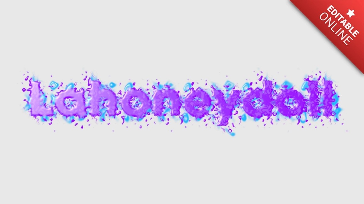 Lahoneydoll Spectacular Splash Text Effect Generator