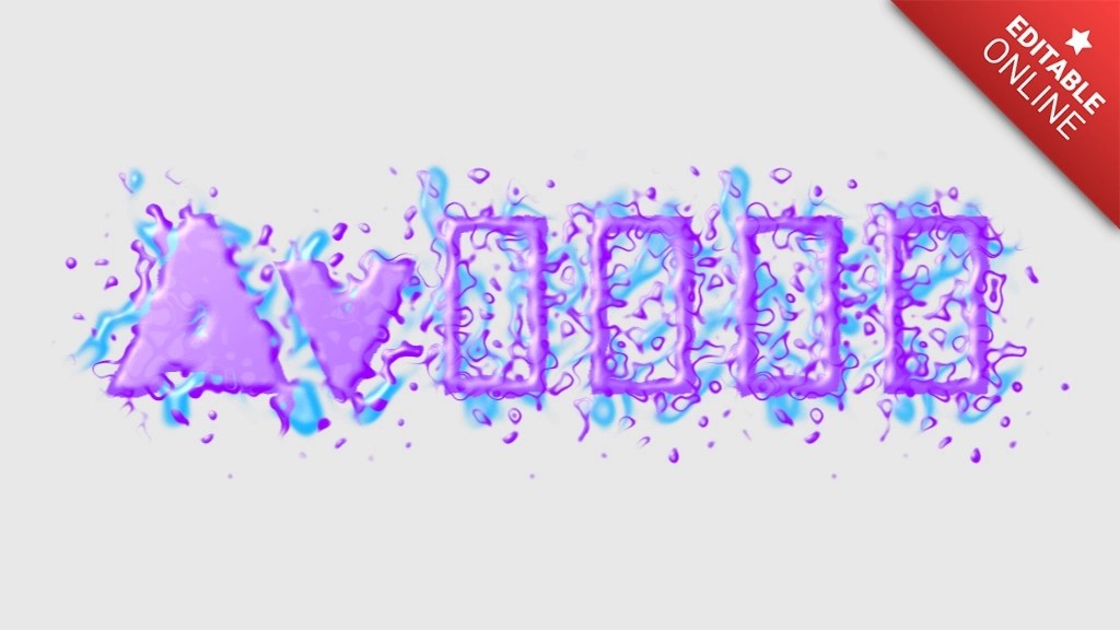 Avワークス Spectacular Splash Text Effect Generator