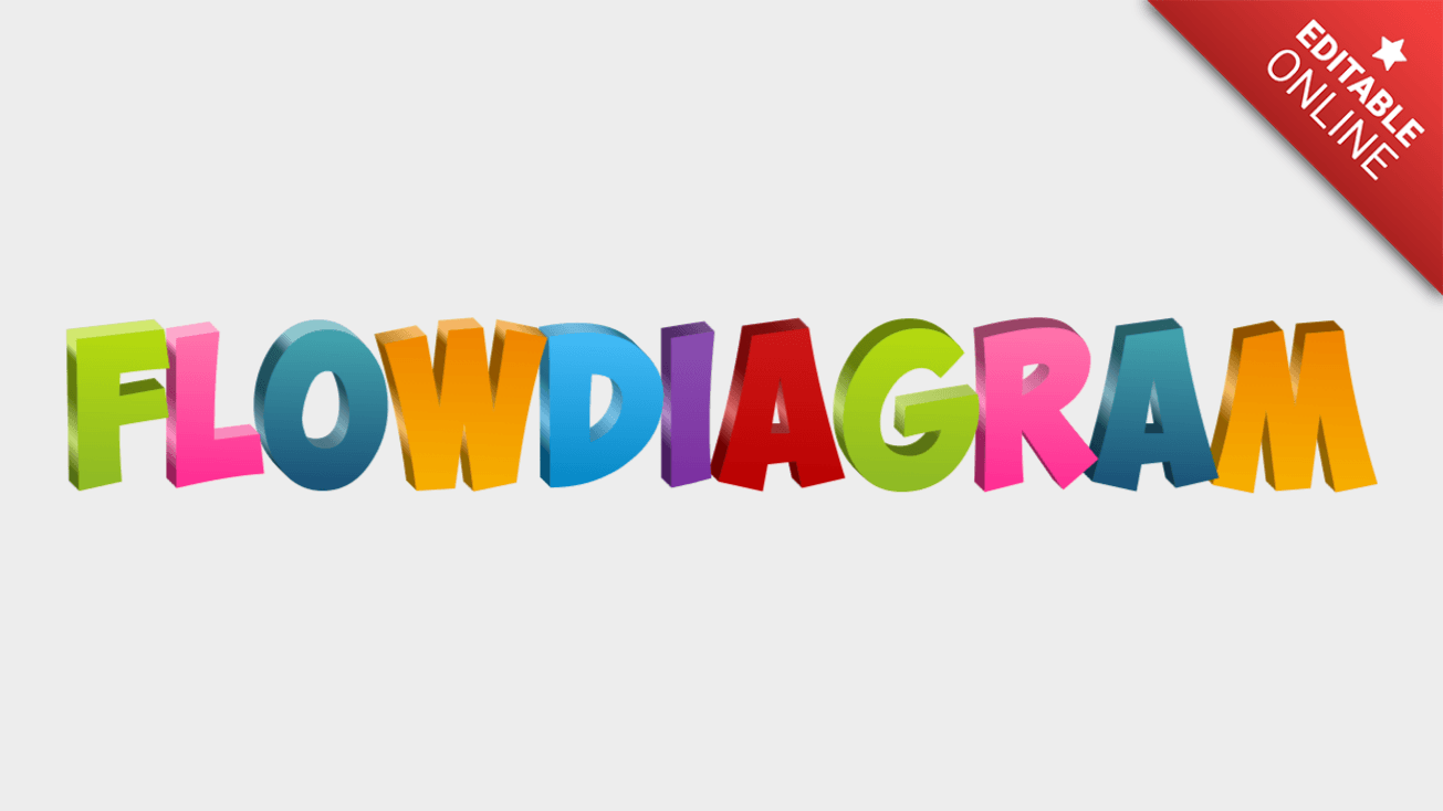 Flowdiagram | Multi-color For The New Year | Text Effect Generator