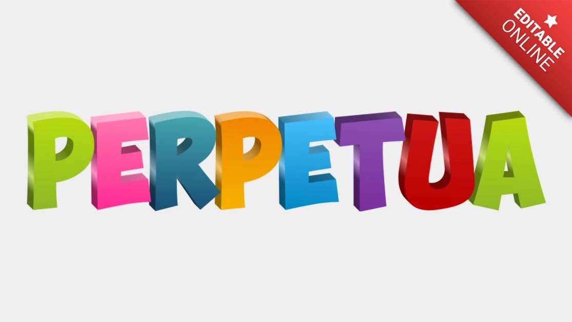 Perpetua Text Effect Generator