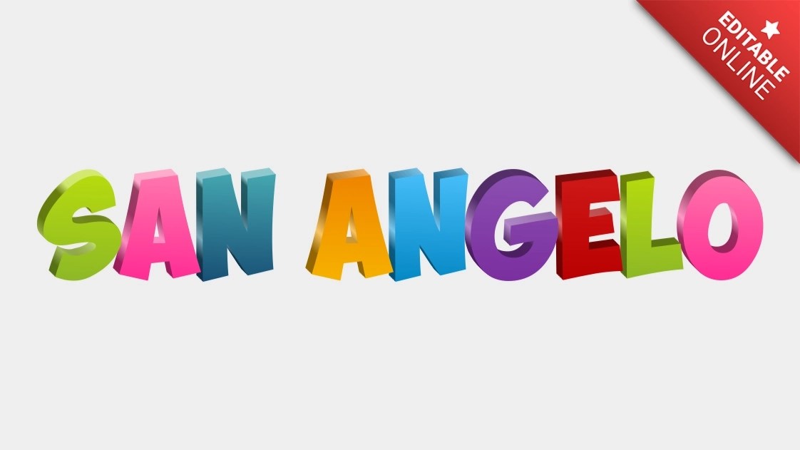 San Angelo Text Effect Generator