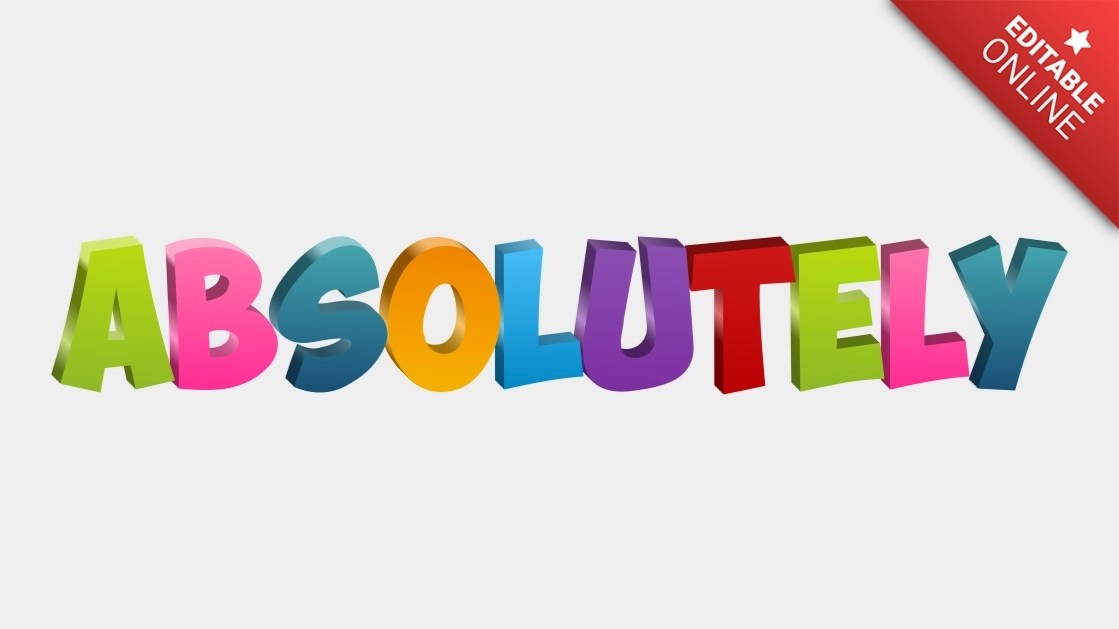 Absolutely Text Effect Generator