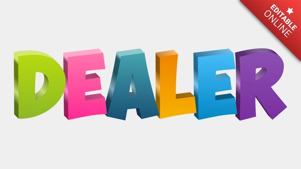 Dealer Text Effect Generator