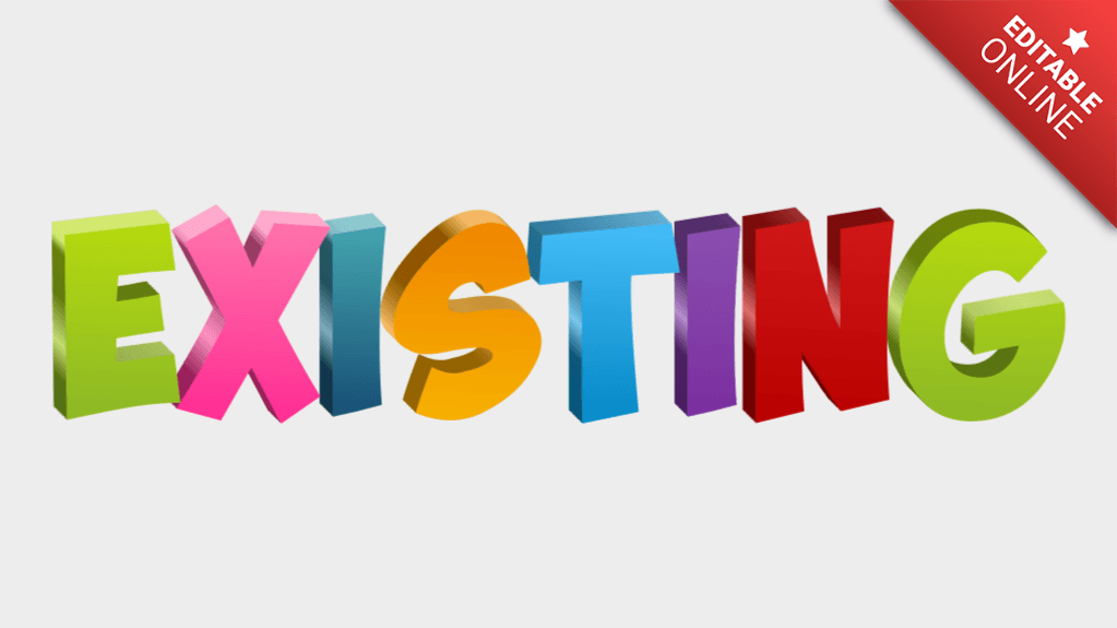 Existing | Text Effect Generator