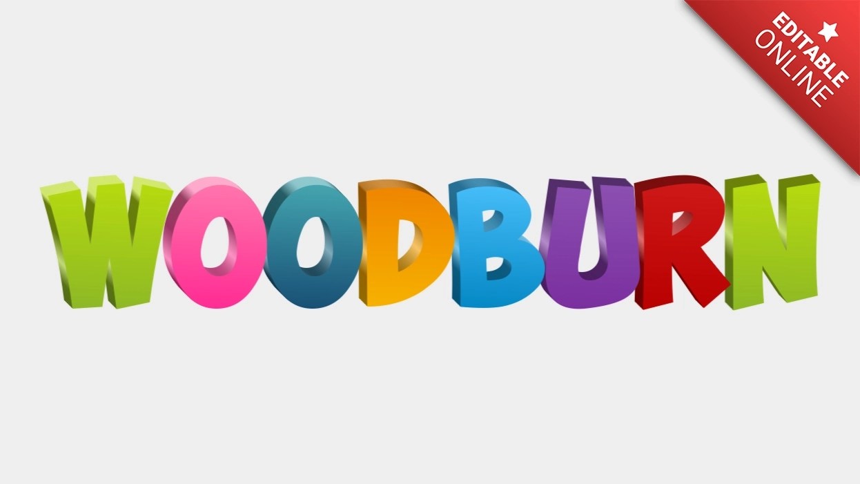 Woodburn Text Effect Generator