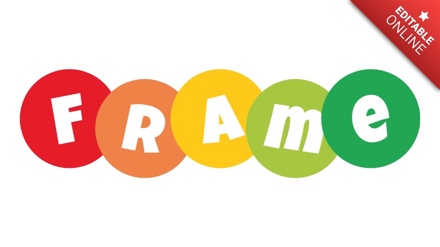 Frame With Colored Letters Boggle Style Text Effect Generator