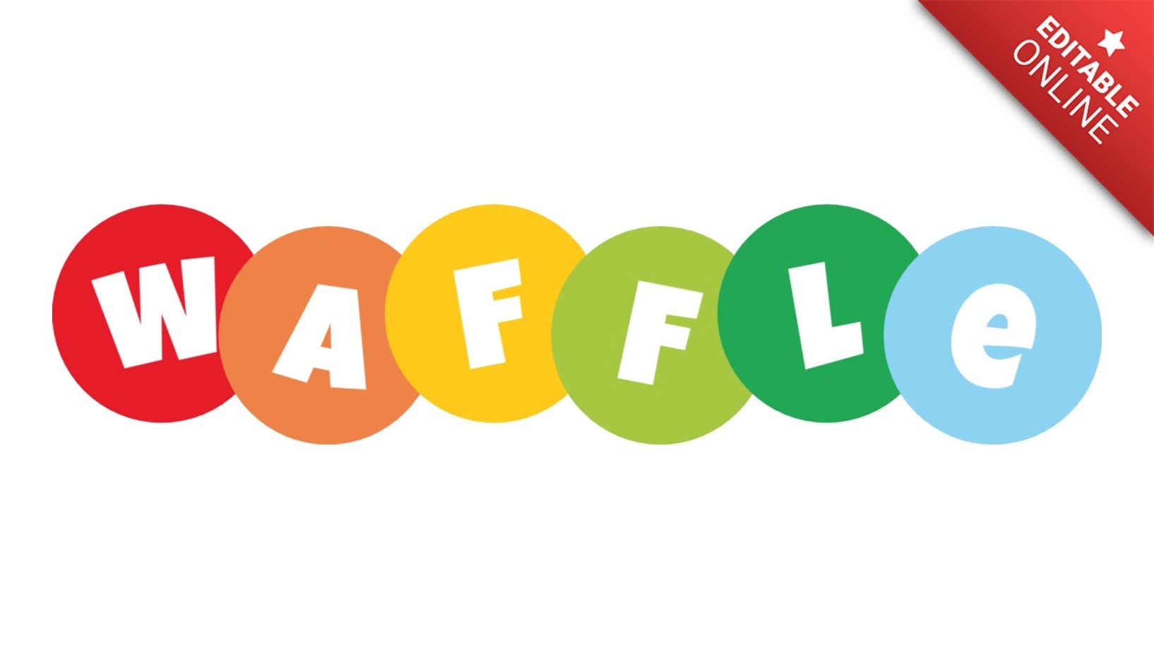 Waffle With Colored Letters Boggle Style Text Effect Generator