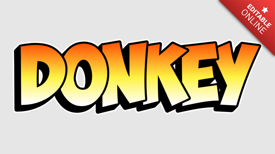 Donkey Text Effect Generator TextStudio