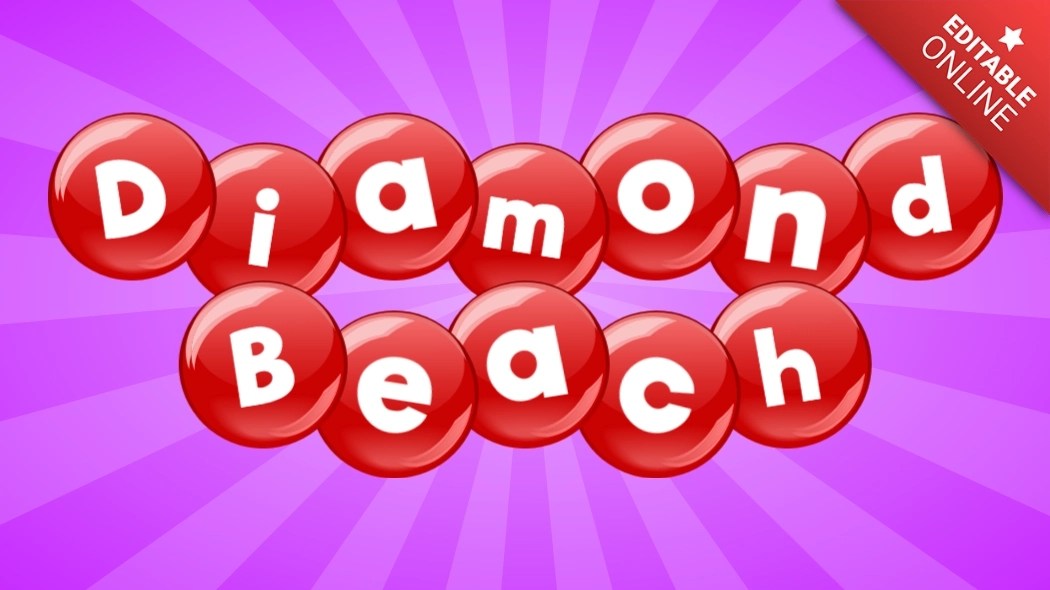 Diamond Beach Text Effect Generator TextStudio
