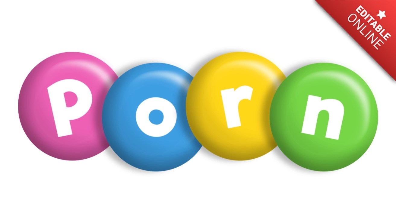 Porn | Style On Colored Candies | Text Effect Generator