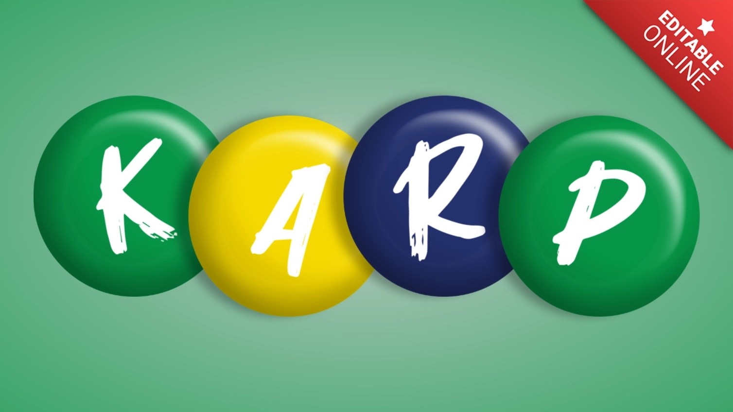 Karp Brazil Flag Editable Text Effect Generator