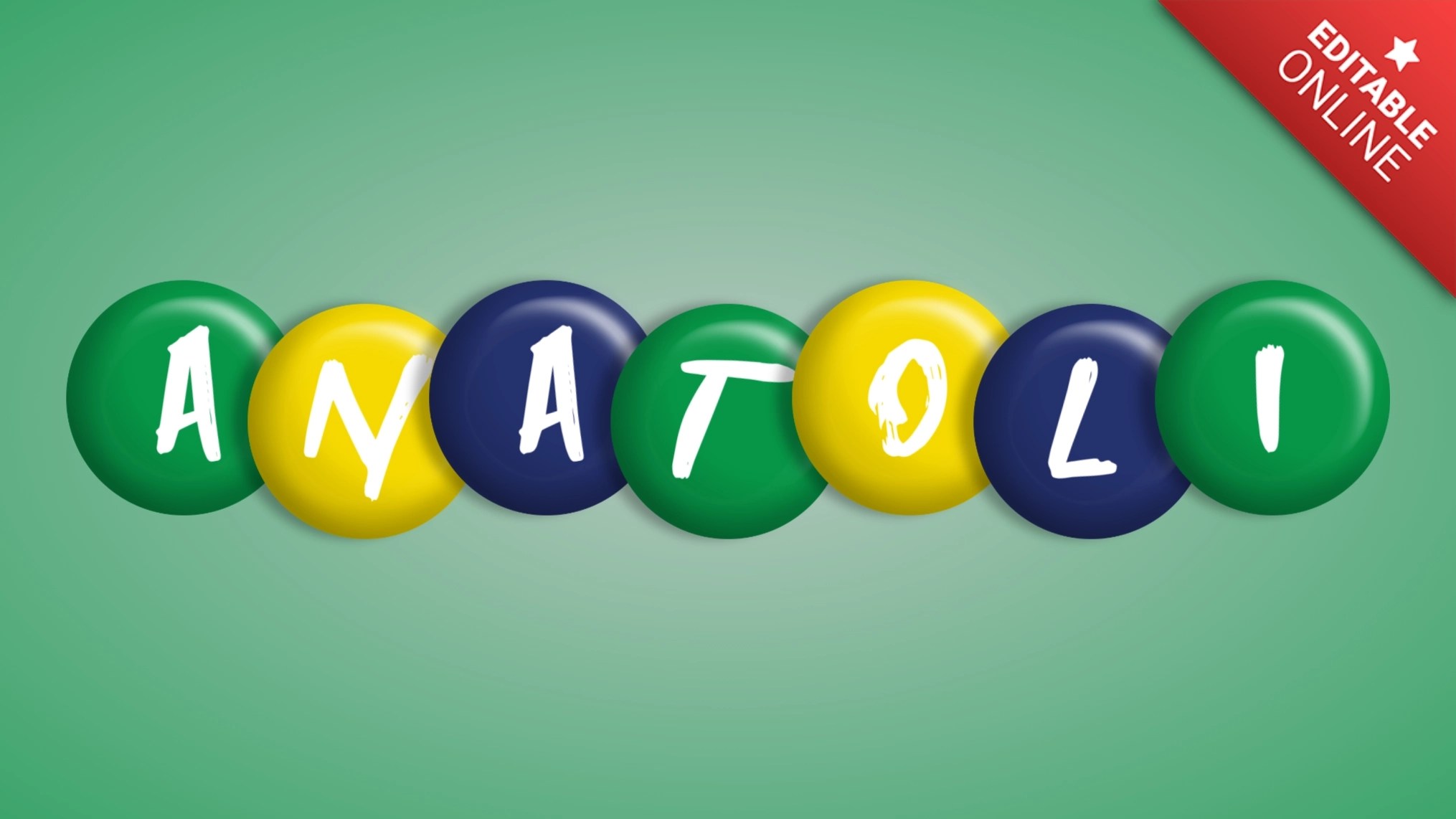 Anatoli Brazil Flag Editable Text Effect Generator