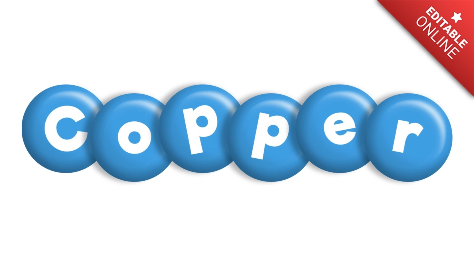 Copper Style On Blue Candies Text Effect Generator