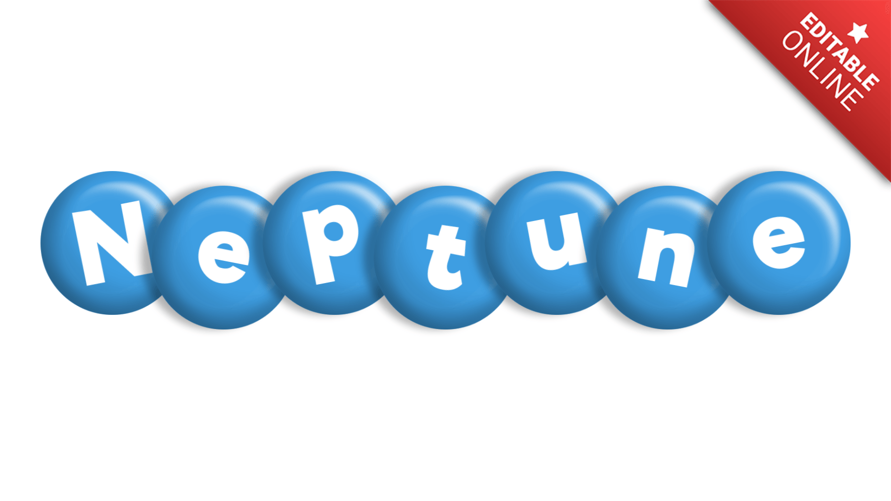 Neptune Efeito Do Estilo No Blue Candy Gerador de efeitos de texto