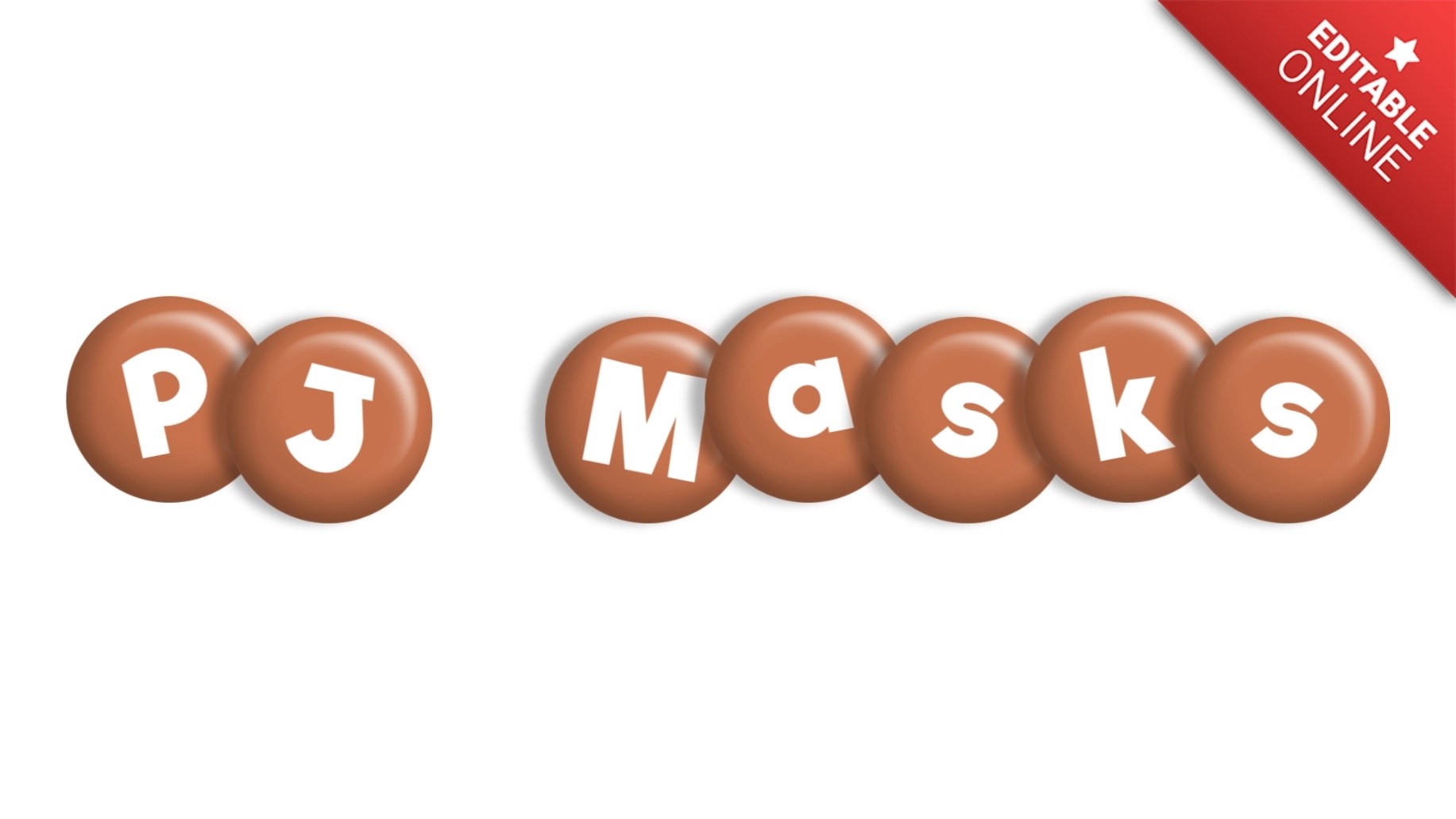 PJ Masks Style On Chocolate Candy Text Effect Generator