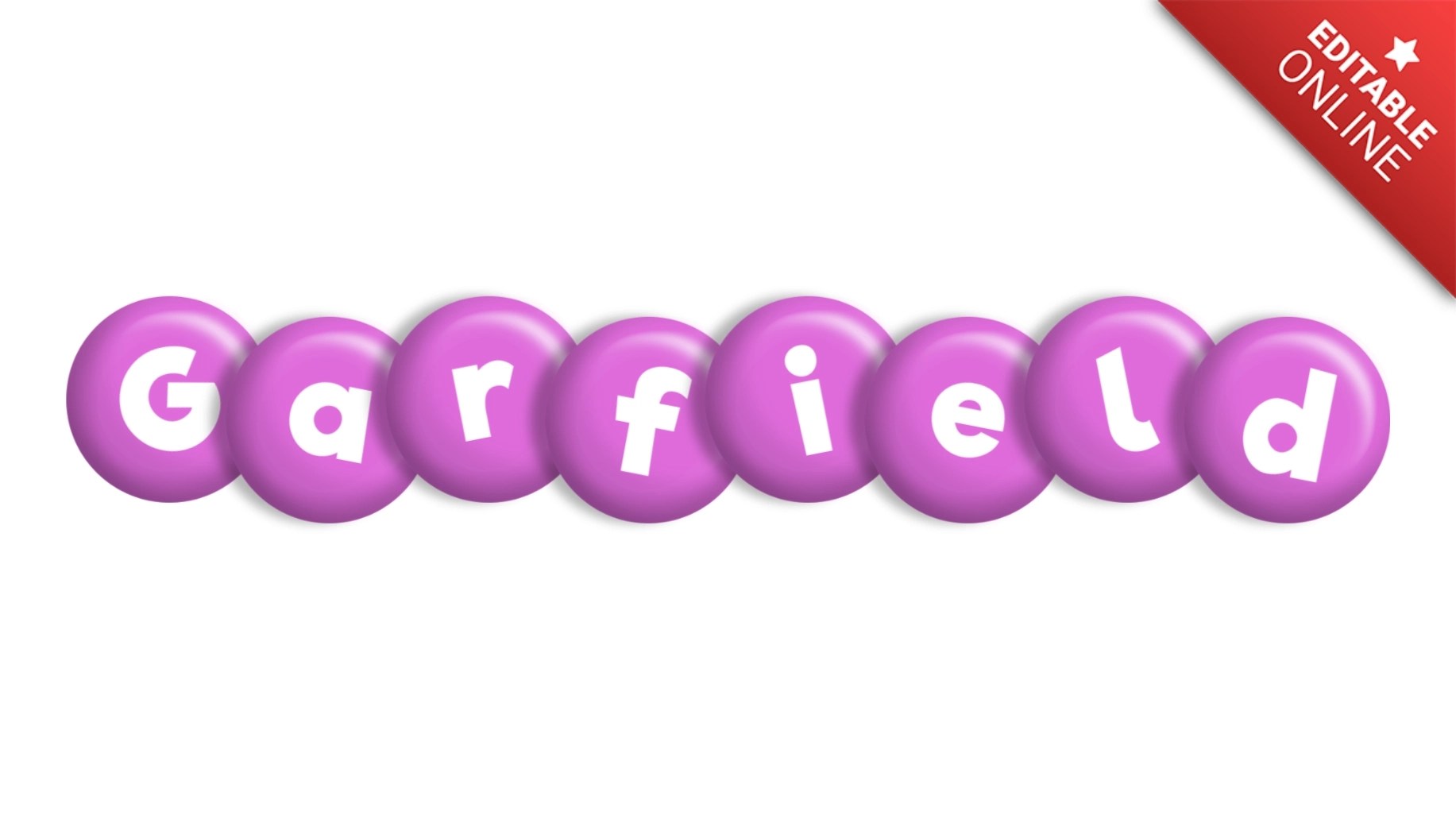 Garfield Style On Purple Candy Text Effect Generator