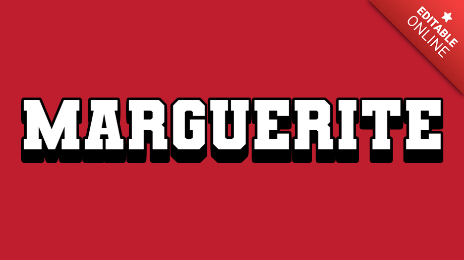 Marguerite Effet Police Joker éditable Générateur d'effet de texte