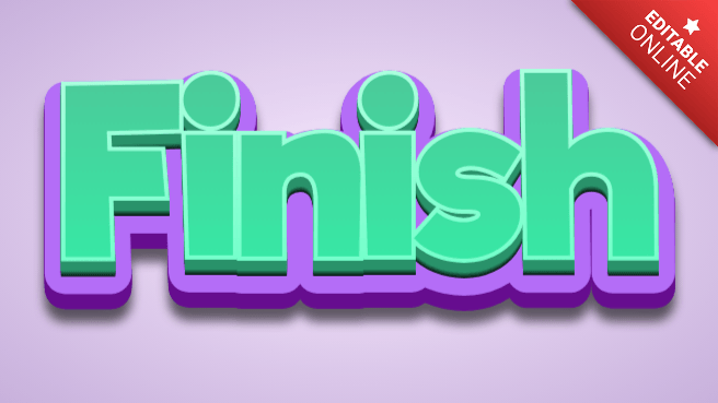 Finish | Text Effect Generator | TextStudio