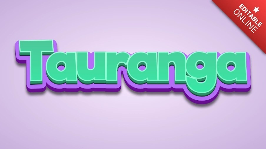 Tauranga Text Effect Generator