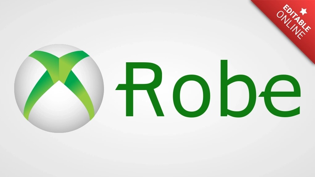 Robe Xbox Logo Text Effect Generator