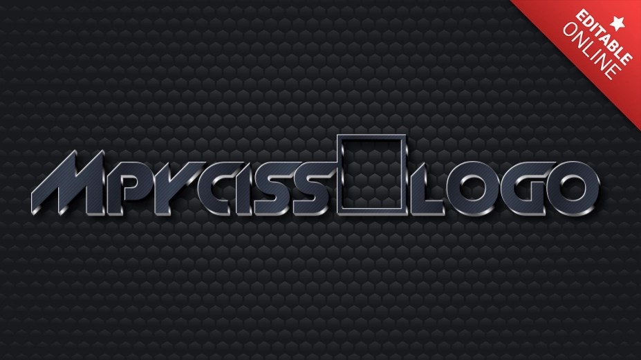 Mpyciss的logo Style Carbon Fiber Text Effect Generator