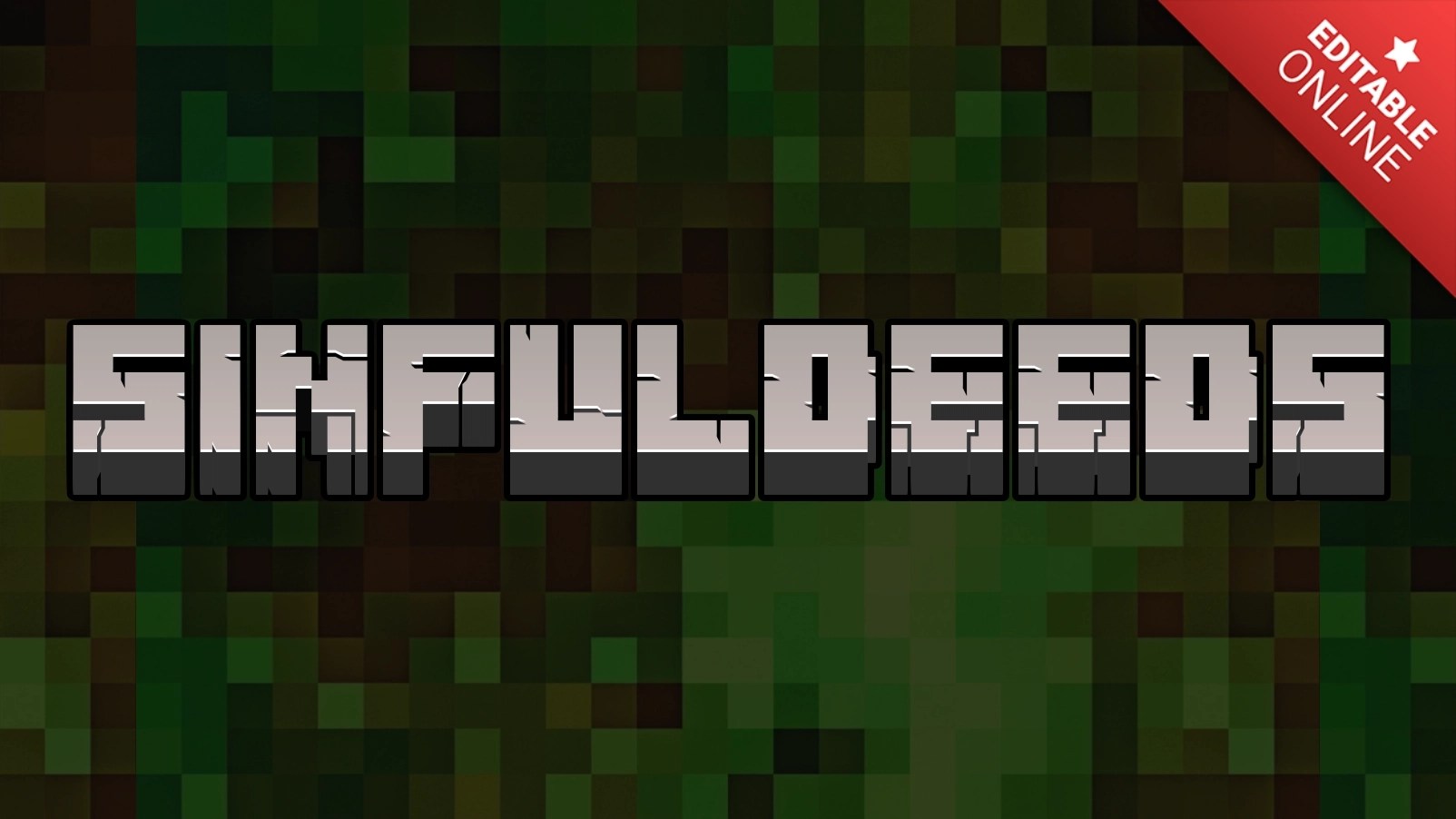 SINFULDEEDS Minecraftロゴジェネレーター テキストエフェクトジェネレーター(04)