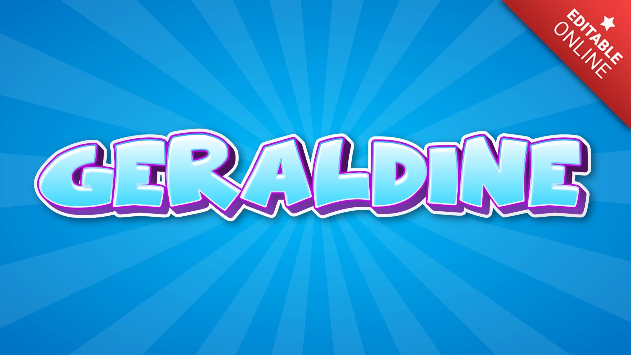 Géraldine Funny Cartoon Text Effect Generator