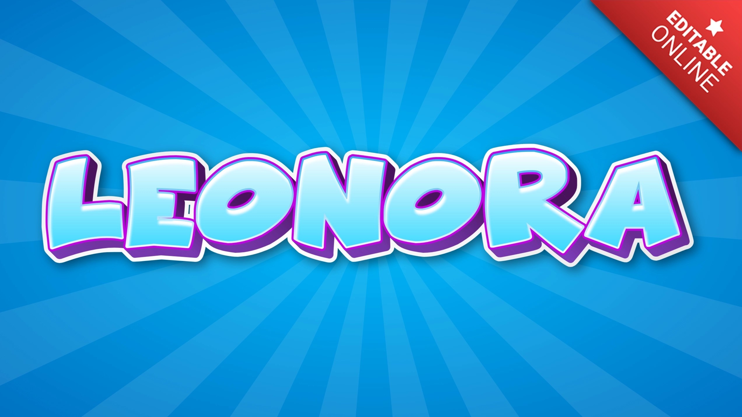 Leonora Funny Cartoon Text Effect Generator
