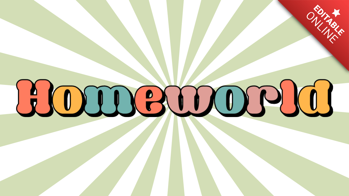 Homeworld Retro Groovy Font Text Effect Generator