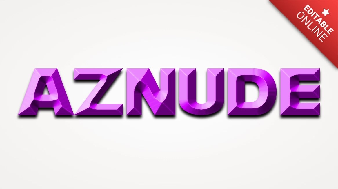 Aznude | Effetto Smussato Viola | Generatore di effetti di testo