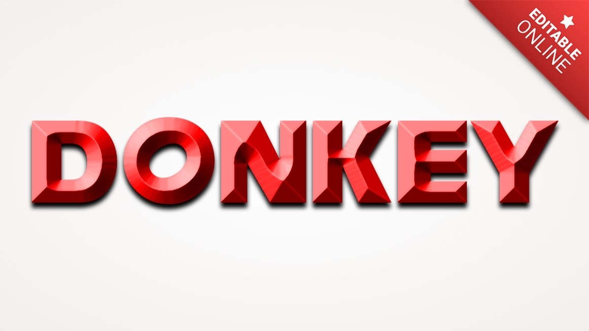 Donkey Text Effect Generator