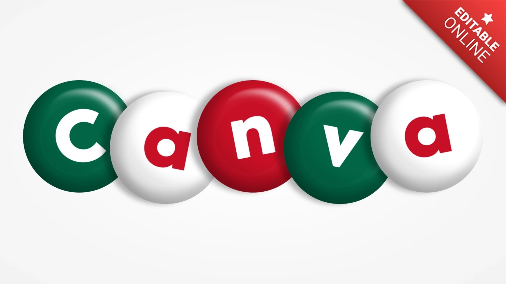 Canva Logo With Circles With Mexican Colors Text Effect Generator