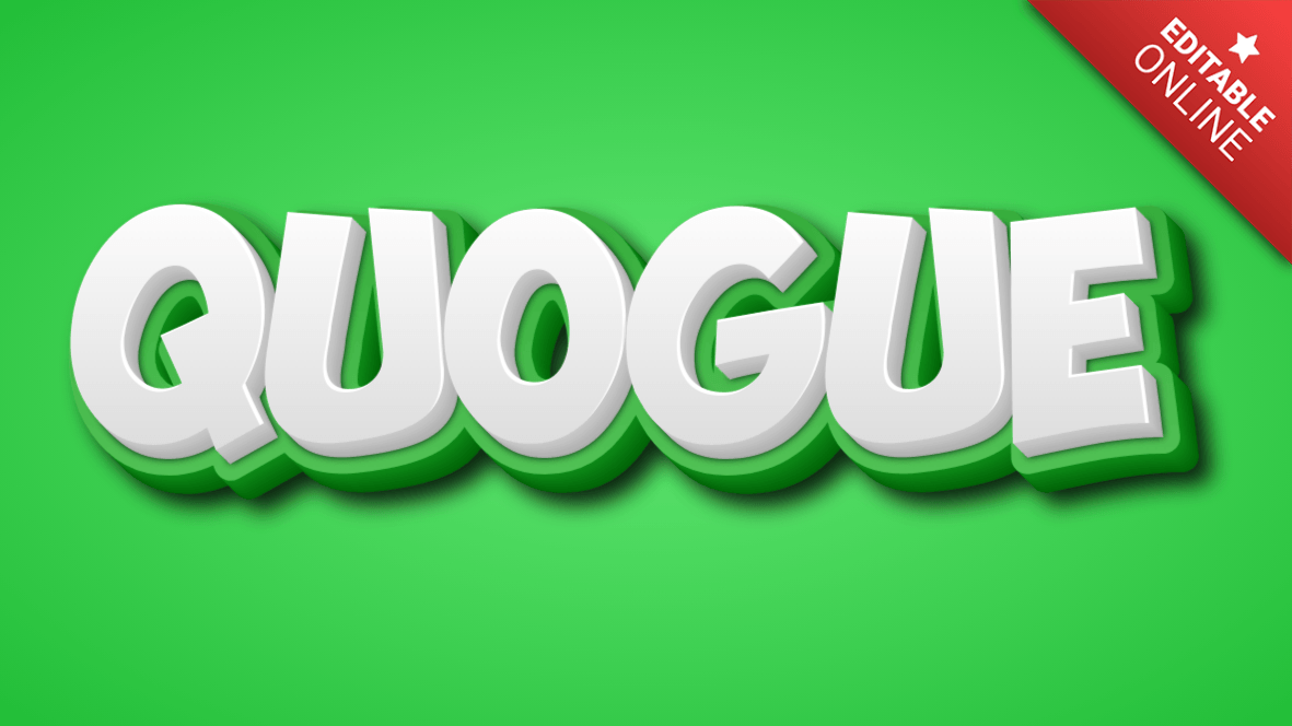 Quogue Text Effect Generator
