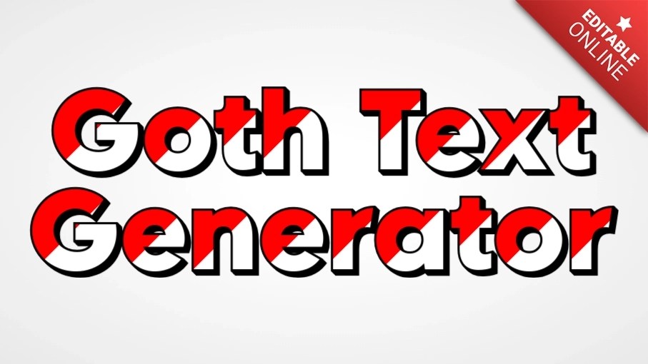 Goth Text Generator Flag Of Indonesia Text Effect Generator