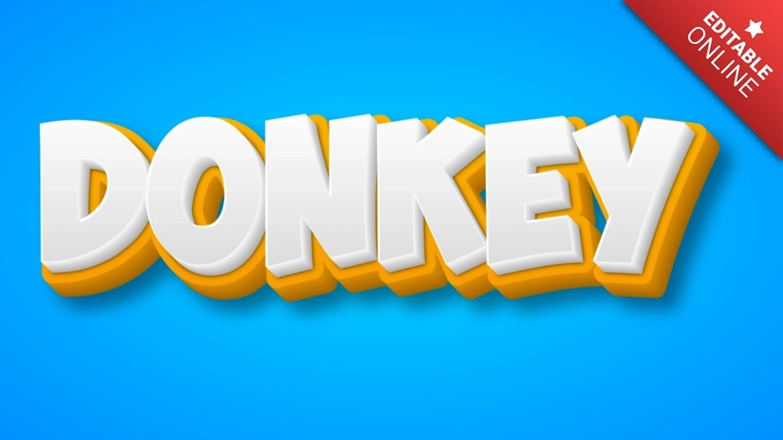 Donkey Text Effect Generator