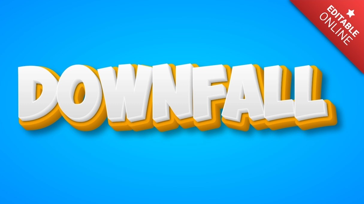 Downfall Text Effect Generator