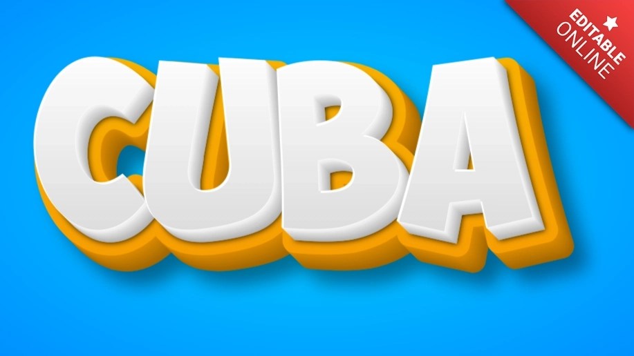 Cuba Text Effect Generator