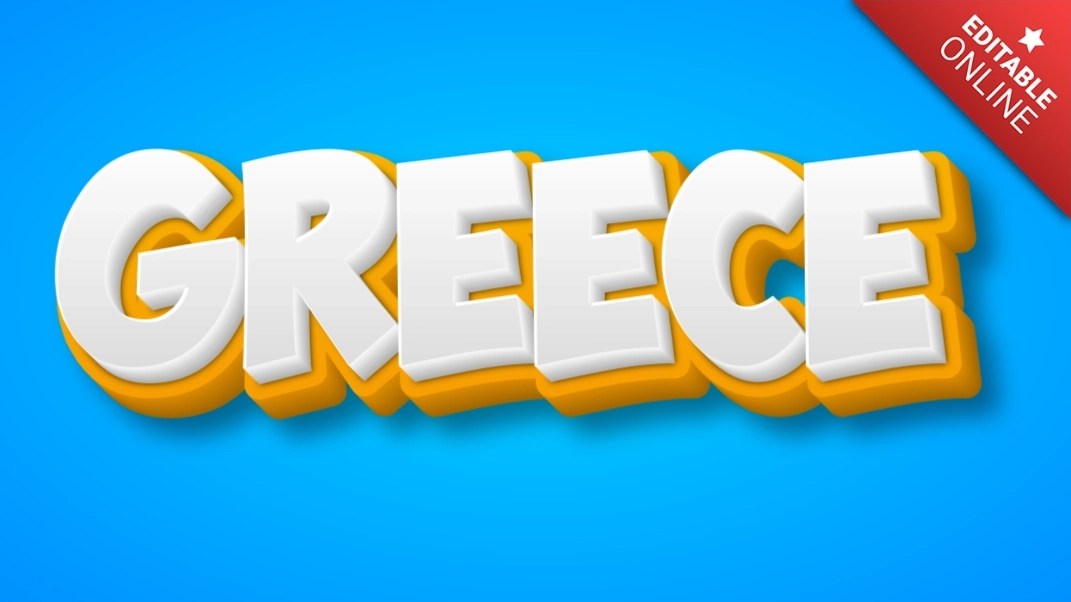 Greece Text Effect Generator