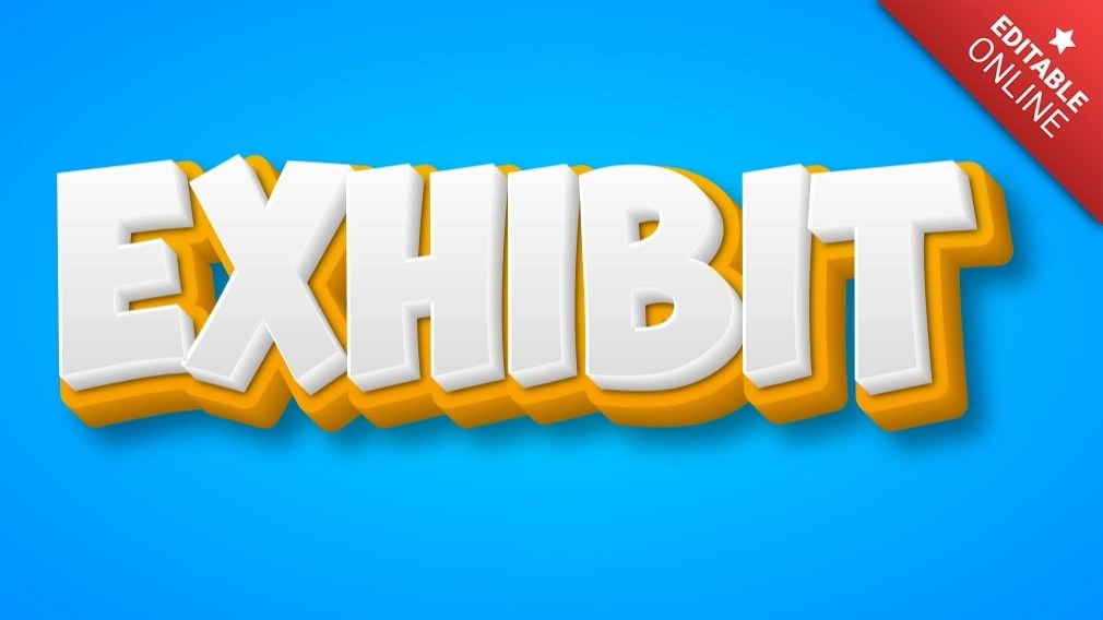 Exhibit Text Effect Generator
