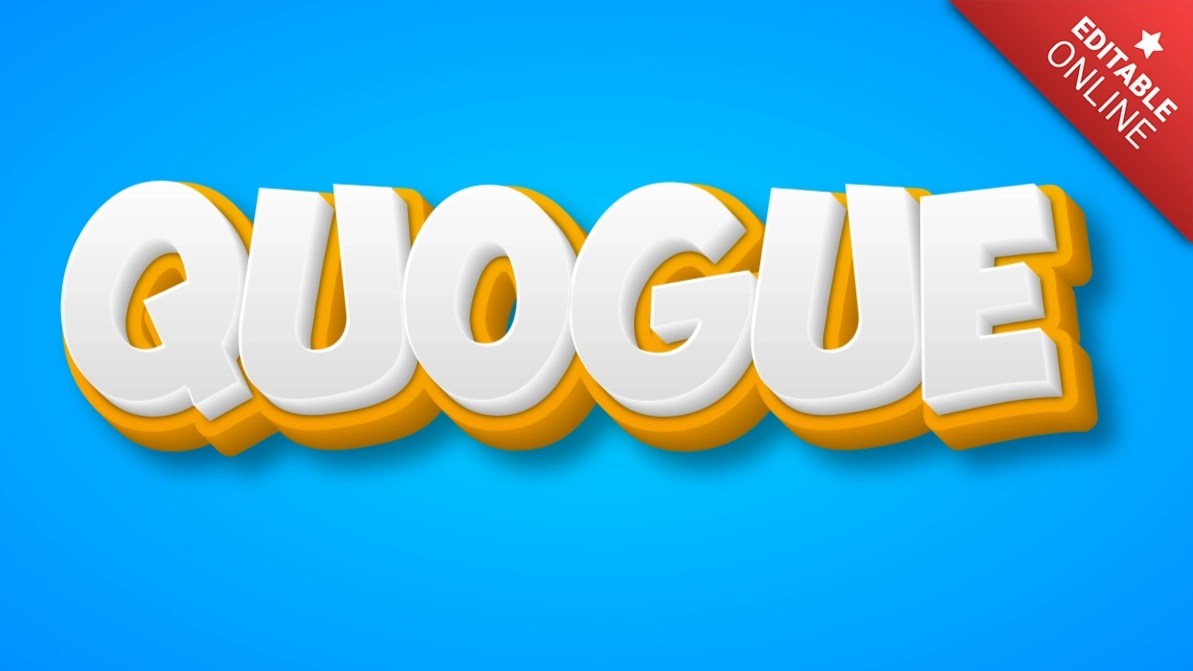 Quogue Text Effect Generator