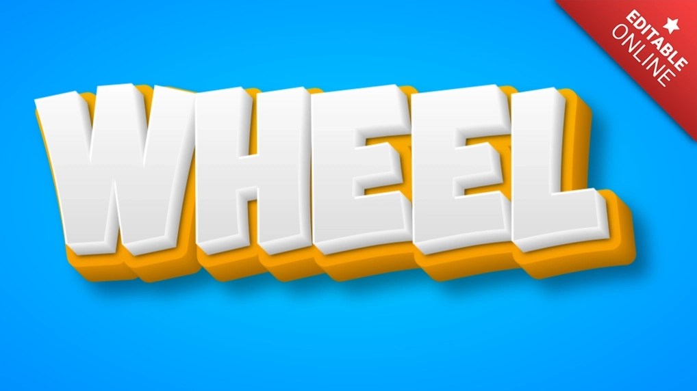 Wheel Text Effect Generator