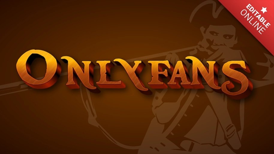 Onlyfans | Effet Style Aventure Et Pirates éditable | Générateur d