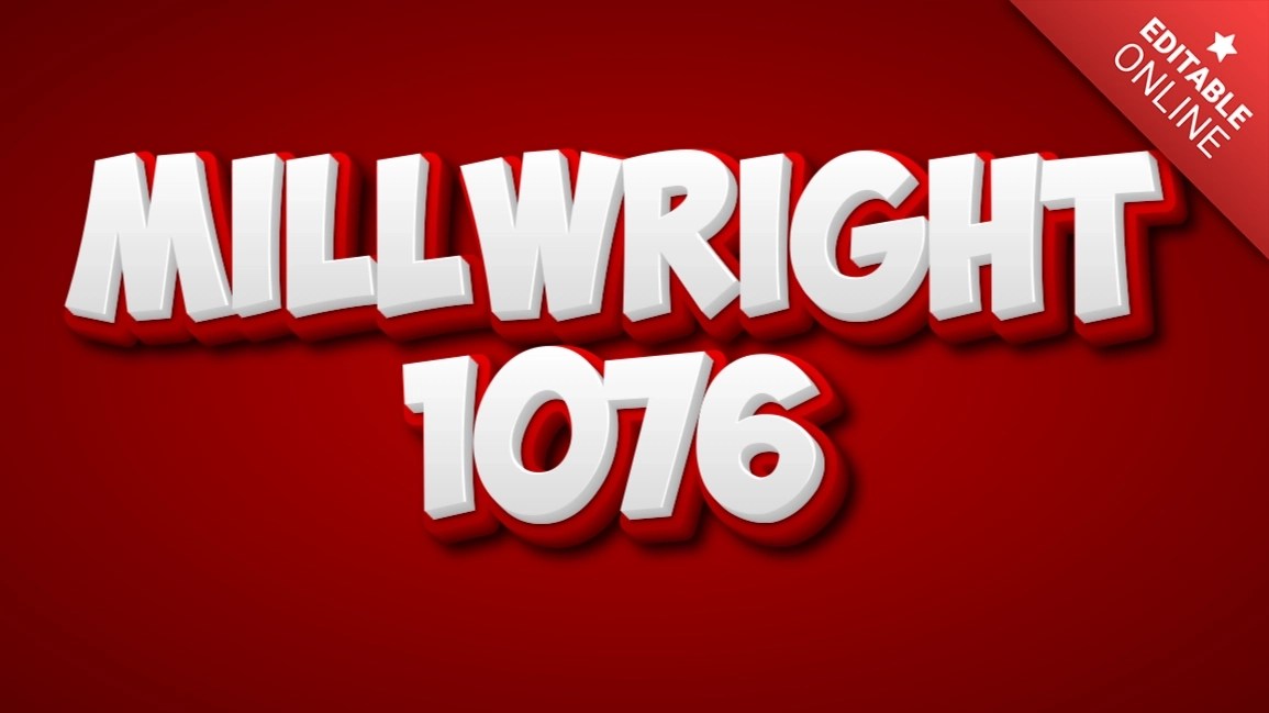 Millwright 1076 Text Effect Generator