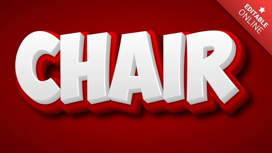 Chair Text Effect Generator