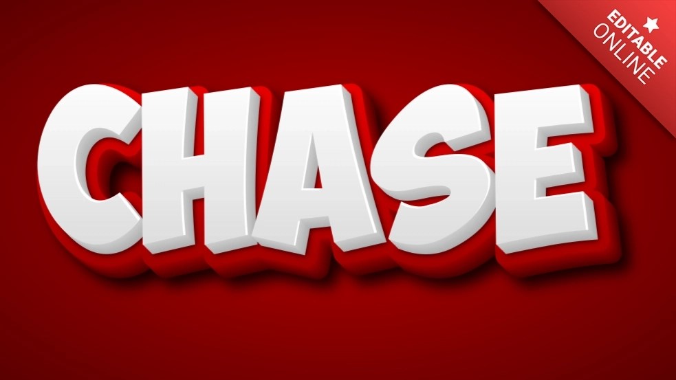 Chase Text Effect Generator