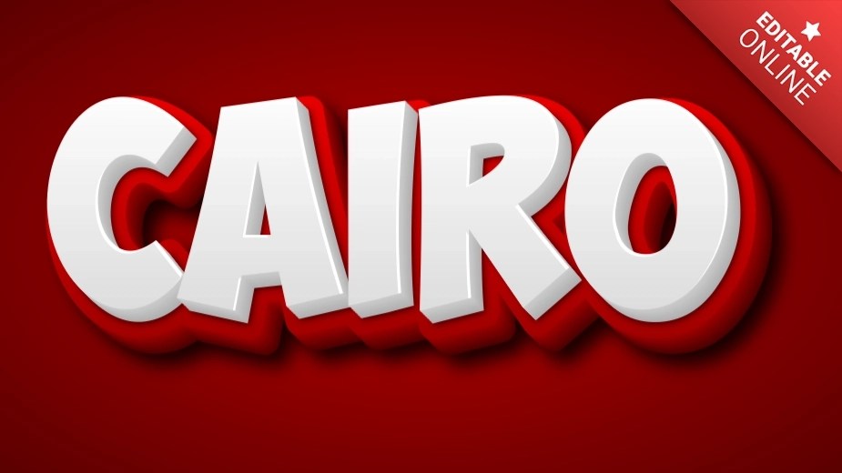 Cairo Text Effect Generator