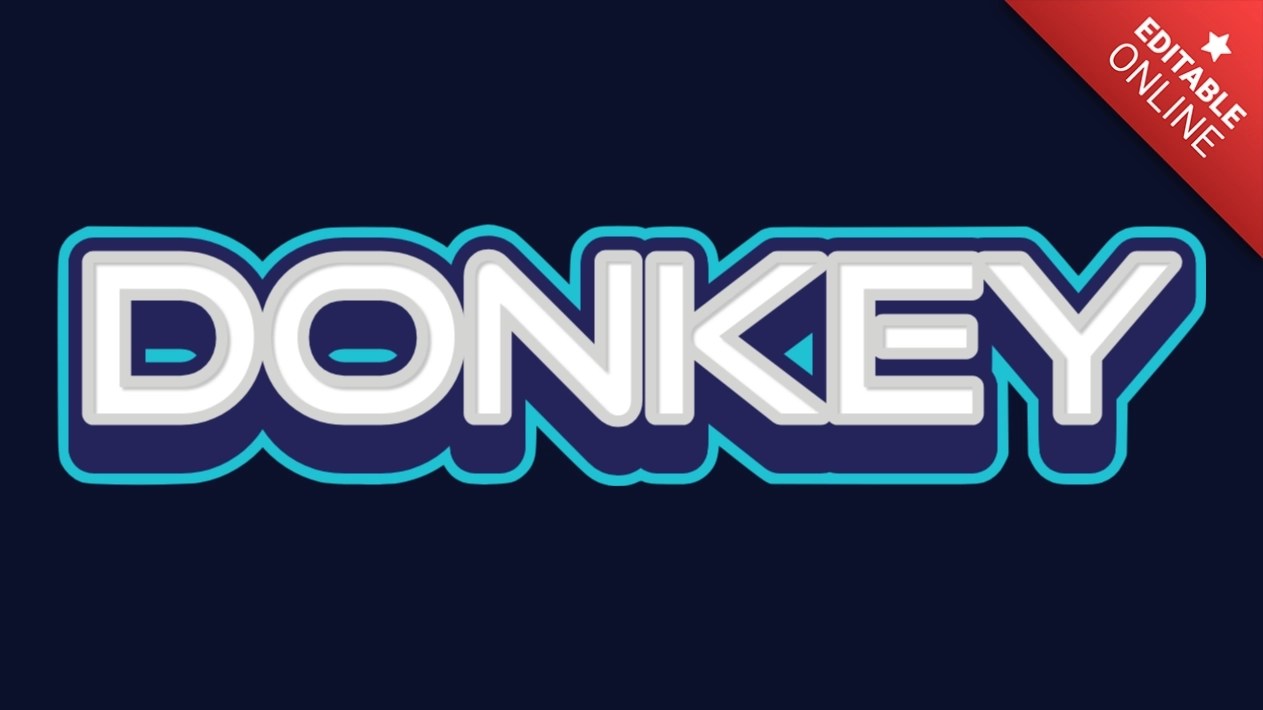 Donkey Text Effect Generator