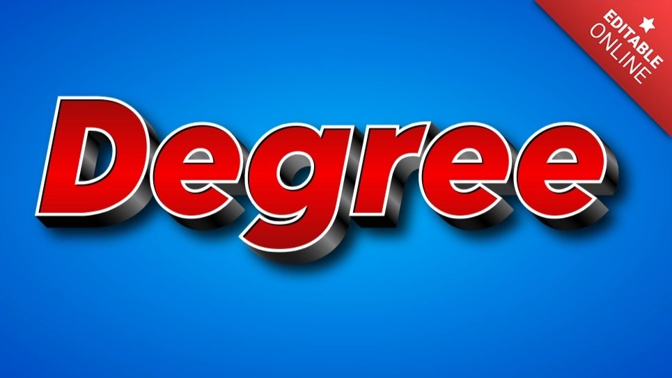 Degree Editable 3D News Text Effect Generator